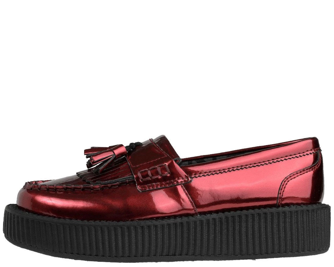 V8983 Metallic Burgundy Loafers CLEARANCE 2 V8983 Metallic Burgundy Loafers CLEARANCE