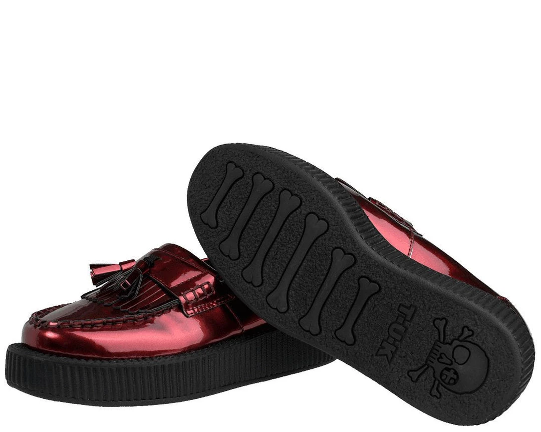 V8983 Metallic Burgundy Loafers CLEARANCE 3 V8983 Metallic Burgundy Loafers CLEARANCE