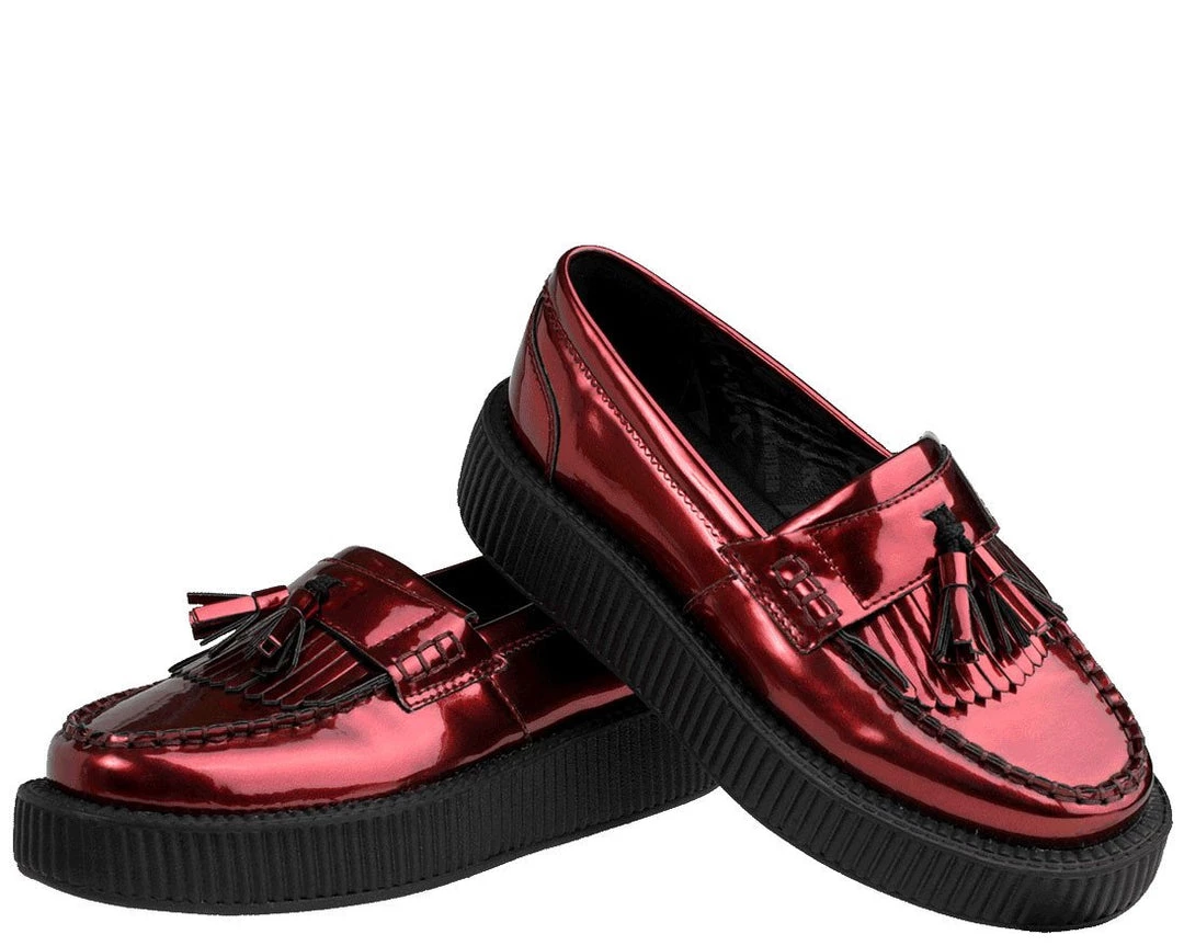 V8983 Metallic Burgundy Loafers CLEARANCE 4 V8983 Metallic Burgundy Loafers CLEARANCE
