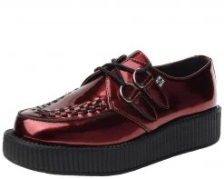 V8991 Metallic Burgundy Creepers CLEARANCE
