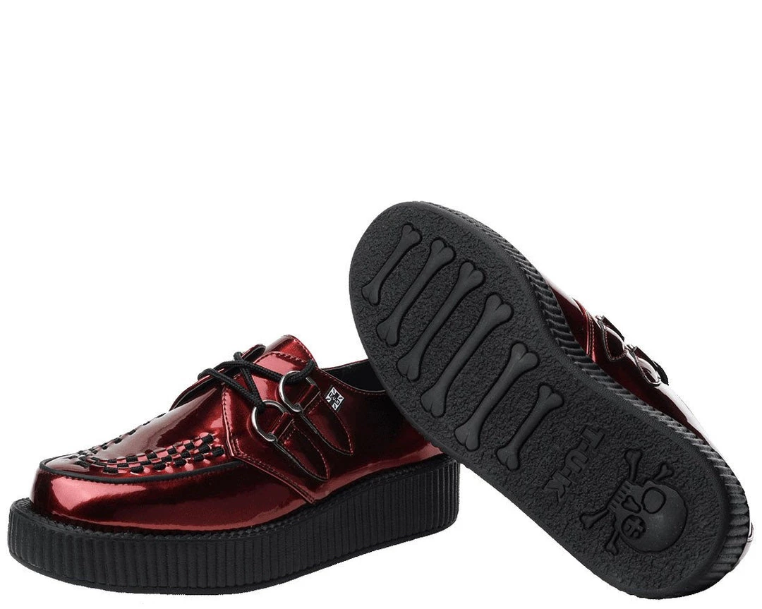 V8991 Metallic Burgundy Creepers CLEARANCE 3 V8991 Metallic Burgundy Creepers CLEARANCE