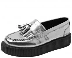 V9013 Metallic Silver Loafer