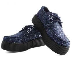 V9268 Creepers Black Jewels Glitter Creeper