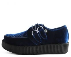 V9269 Creepers Midnight Blue Velvet Creeper