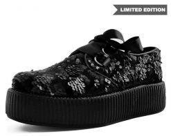 V9309 Black Sequins Camo Creeper