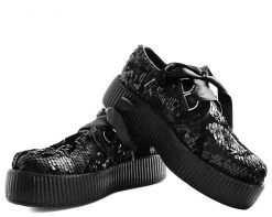 V9309 Black Sequins Camo Creeper