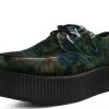 V9407 Dark Floral Velvet Viva Mondo Creeper Womens