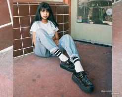 V9407 Dark Floral Velvet Viva Mondo Creeper Womens 13 V9407 Dark Floral Velvet Viva Mondo Creeper Womens