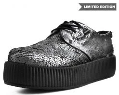 V9467 Gunmetal Two-Way Sequin Viva Mondo Creeper