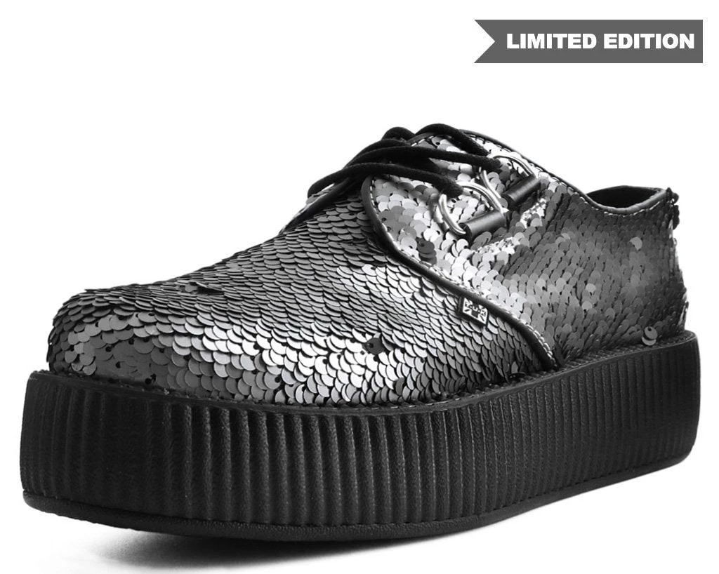 V9467 Gunmetal Two-Way Sequin Viva Mondo Creeper 1 V9467 Gunmetal Two-Way Sequin Viva Mondo Creeper