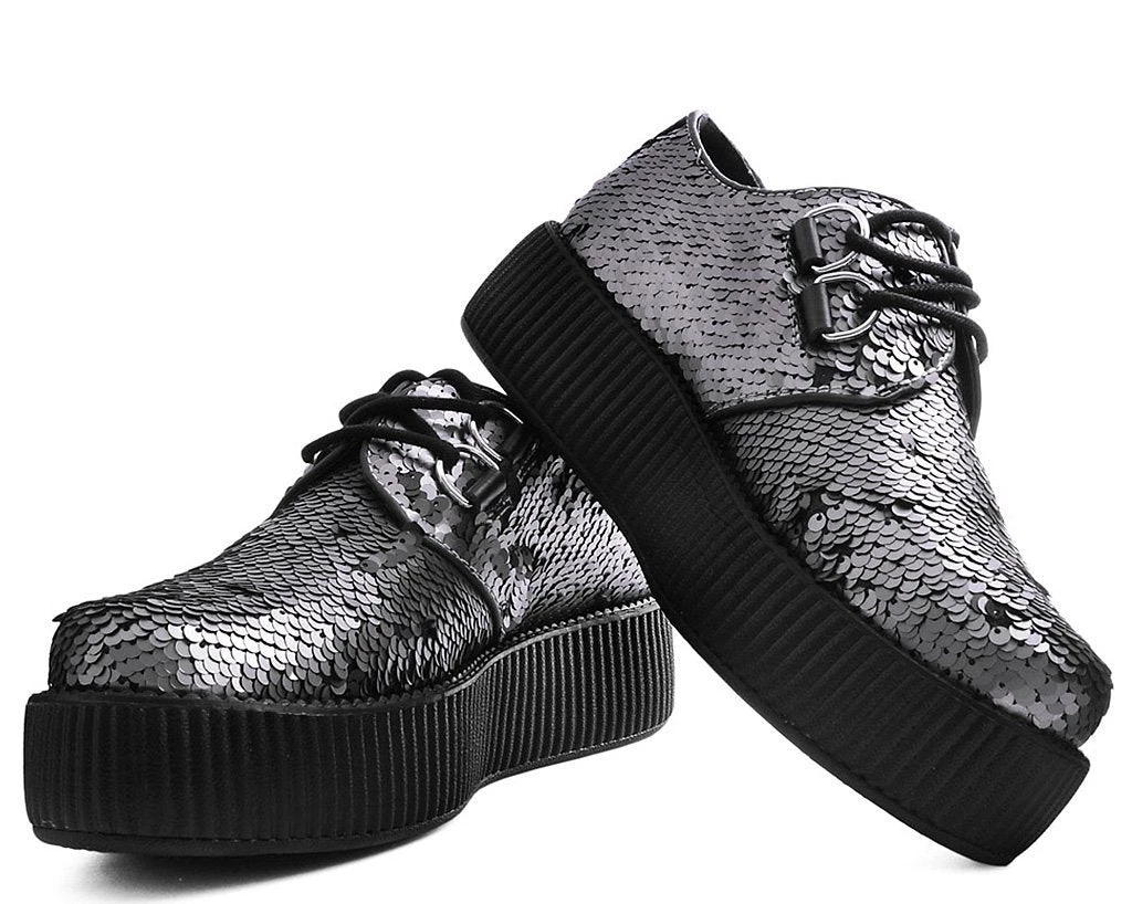 V9467 Gunmetal Two-Way Sequin Viva Mondo Creeper 3 V9467 Gunmetal Two-Way Sequin Viva Mondo Creeper