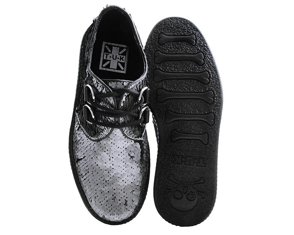 V9467 Gunmetal Two-Way Sequin Viva Mondo Creeper 5 V9467 Gunmetal Two-Way Sequin Viva Mondo Creeper