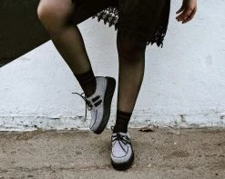 V9535 Womens Grey Plaid Viva Low Creeper 11 V9535 Womens Grey Plaid Viva Low Creeper