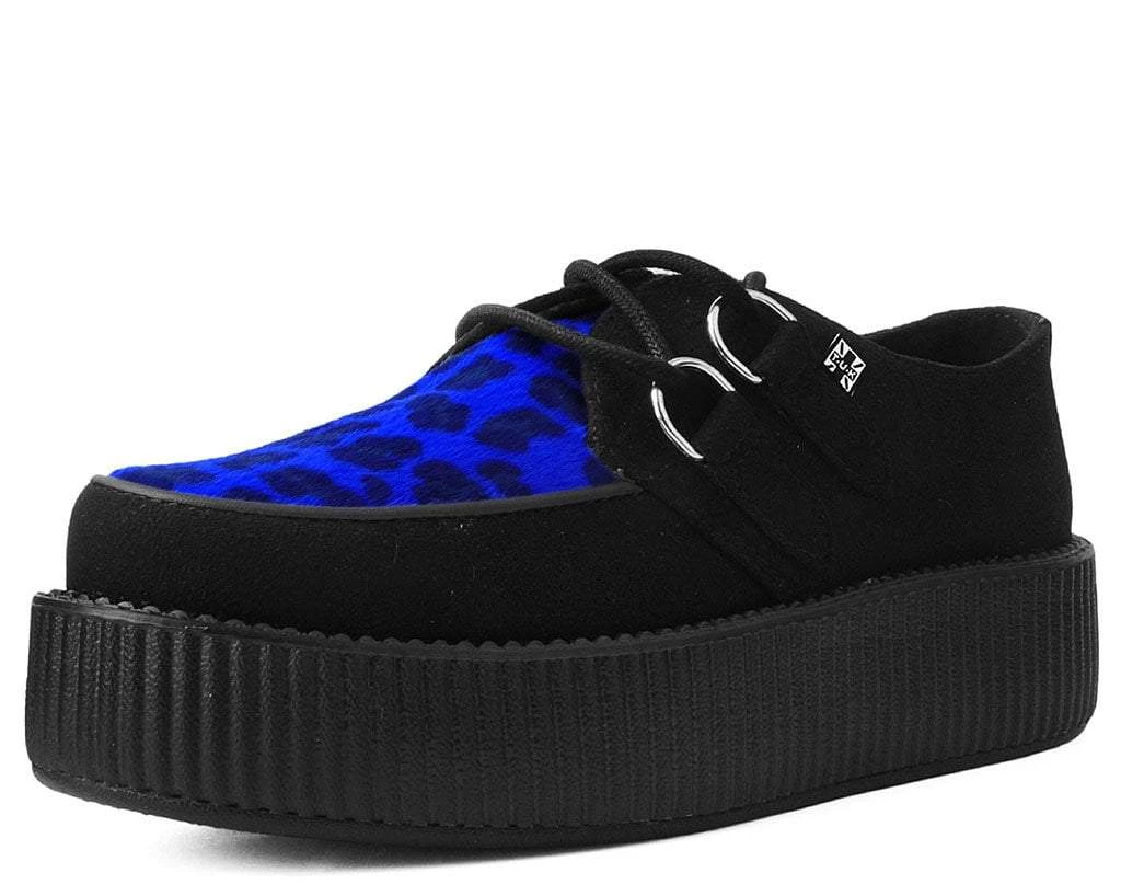 V9545 Black & Blue Leopard Viva Mondo Creeper 1 V9545 Black & Blue Leopard Viva Mondo Creeper