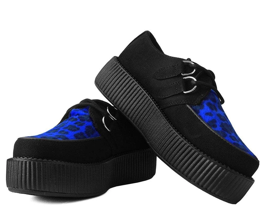 V9545 Black & Blue Leopard Viva Mondo Creeper 3 V9545 Black & Blue Leopard Viva Mondo Creeper
