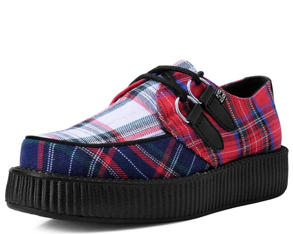 V9594 Mixed Plaid Viva Low Creeper Womens 1 V9594 Mixed Plaid Viva Low Creeper Womens