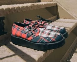 V9594 Mixed Plaid Viva Low Creeper Womens
