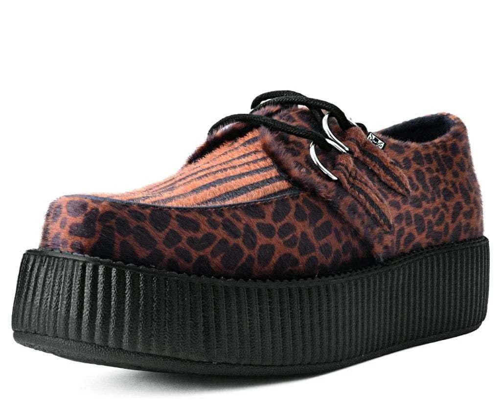 V9650 Brown Faux Animal Viva Mondo Creeper 1 V9650 Brown Faux Animal Viva Mondo Creeper