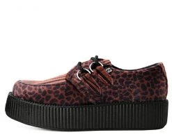 V9650 Brown Faux Animal Viva Mondo Creeper 11 V9650 Brown Faux Animal Viva Mondo Creeper