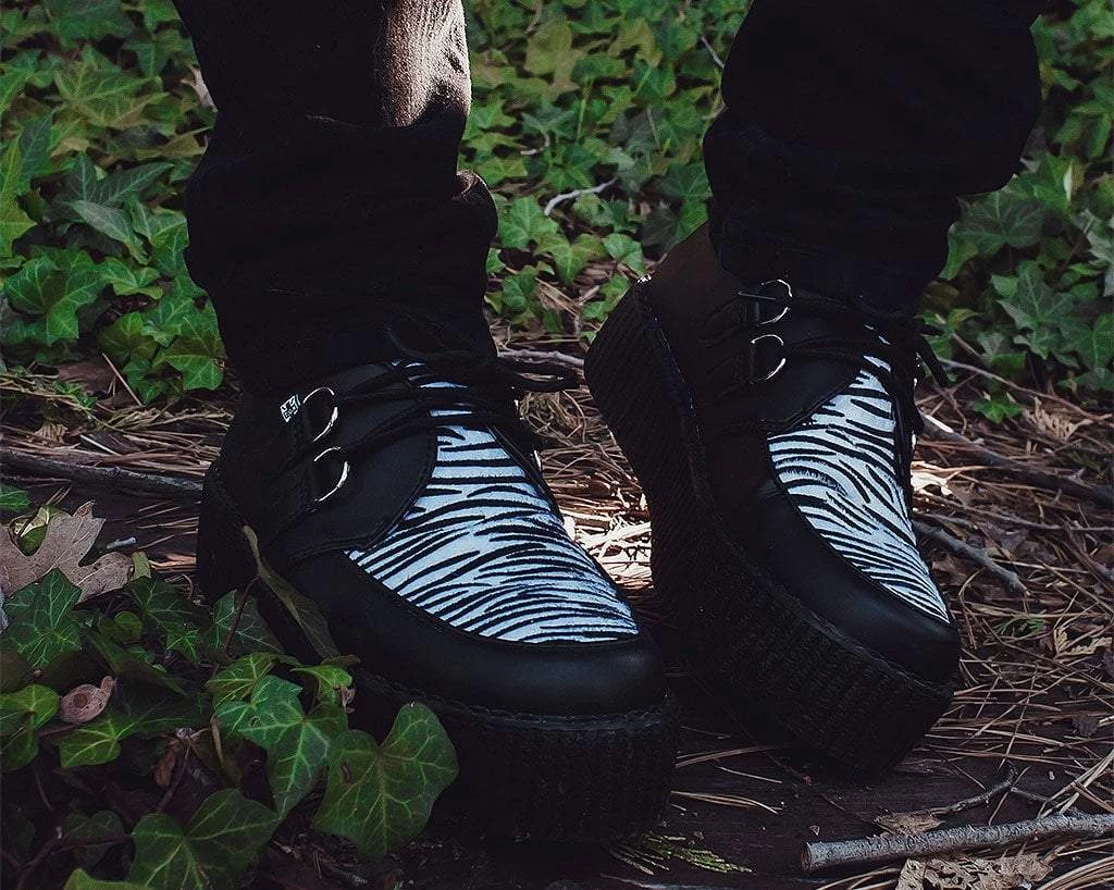 V9773 Black & White Zebra Viva Mondo Creeper 2 V9773 Black & White Zebra Viva Mondo Creeper