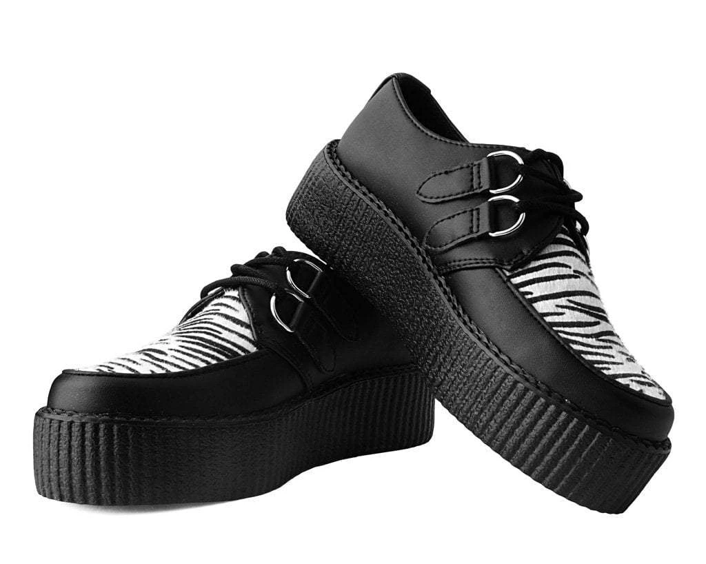V9773 Black & White Zebra Viva Mondo Creeper 3 V9773 Black & White Zebra Viva Mondo Creeper