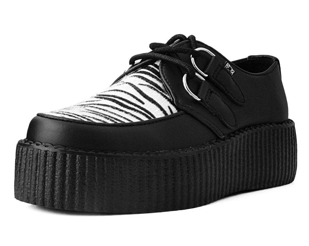 V9773 Black & White Zebra Viva Mondo Creeper 1 V9773 Black & White Zebra Viva Mondo Creeper