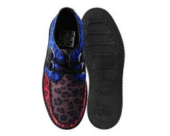 V9774 Womens Tri-color Leopard Viva Mondo Creeper 11 V9774 Womens Tri-color Leopard Viva Mondo Creeper