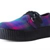 V9908 Magenta Plaid D-Ring Viva Creeper Womens